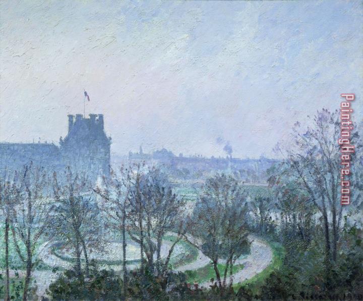 Camille Pissarro White Frost Jardin des Tuileries
